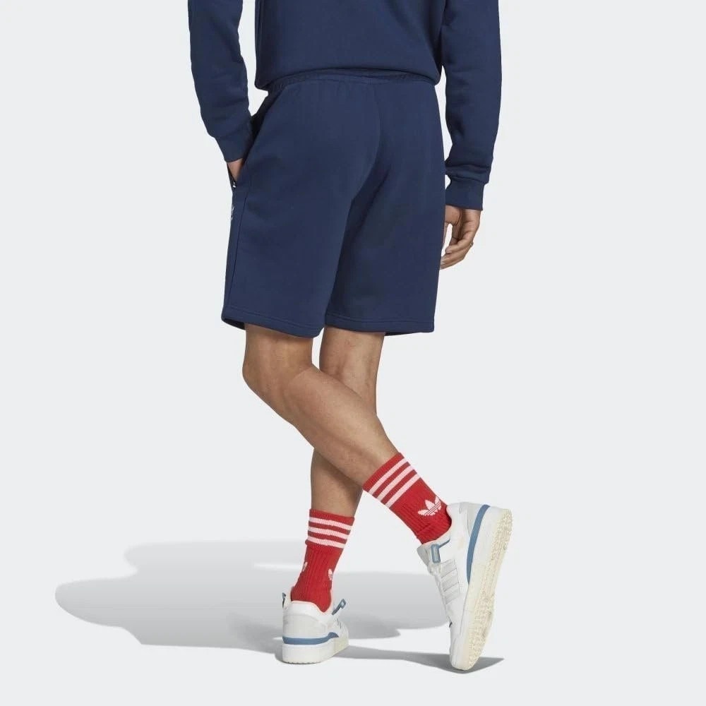 Adidas Originals Mens Trefoil Essentials Shorts, XXL / 2XL Indigo / Blue, NWT - Picture 3 of 5